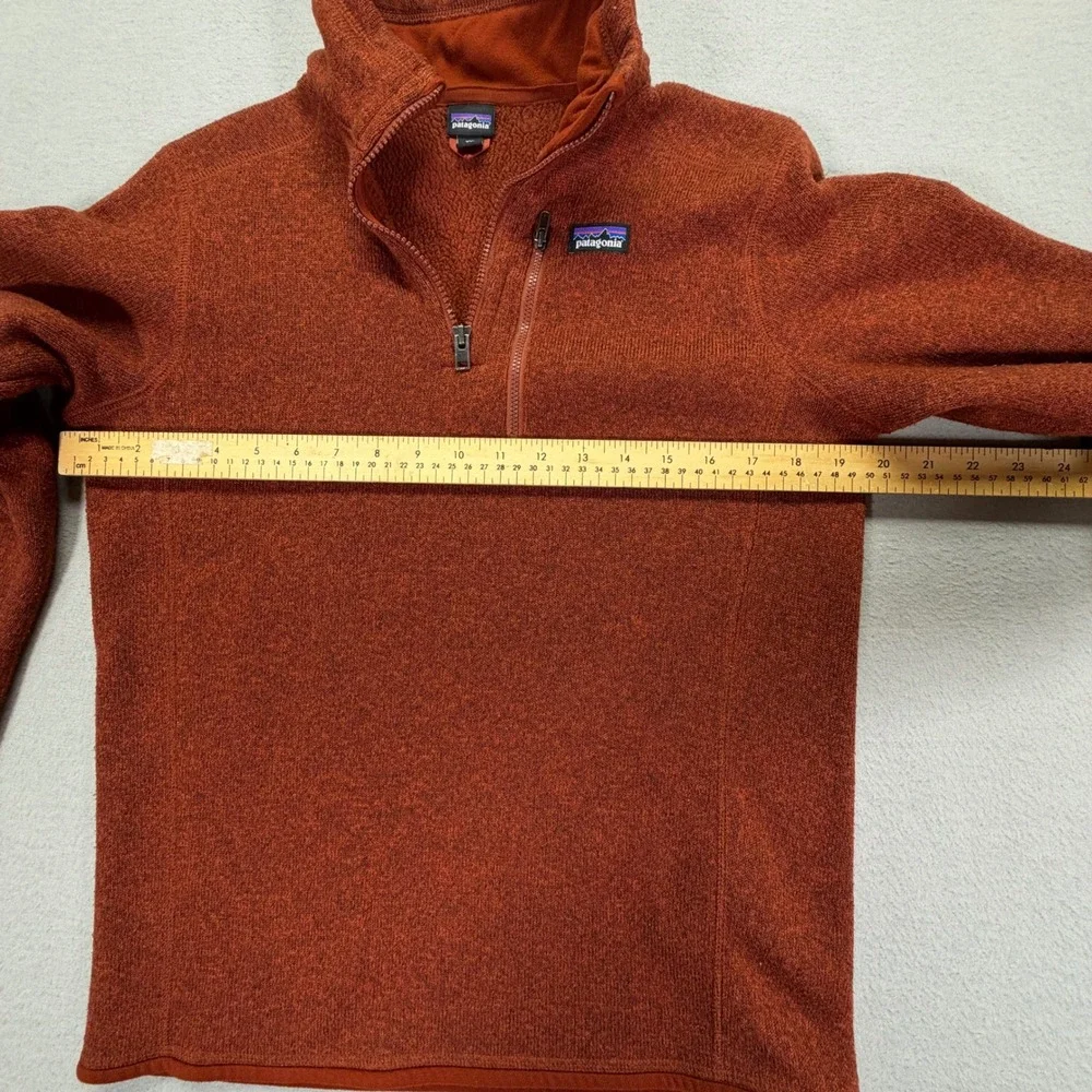 Patagonia Better Sweater 1/4 Zip Fleece Pullover Rust Orange Kids XXL Women's XS